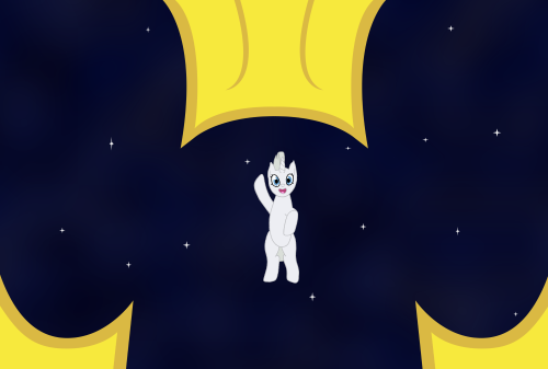 thedenofravenpuff:ask-four-inept-guardponies:I hope he likes lithobraking.Cute cameo of Star Shot in space X3 Much appreciated. x3!