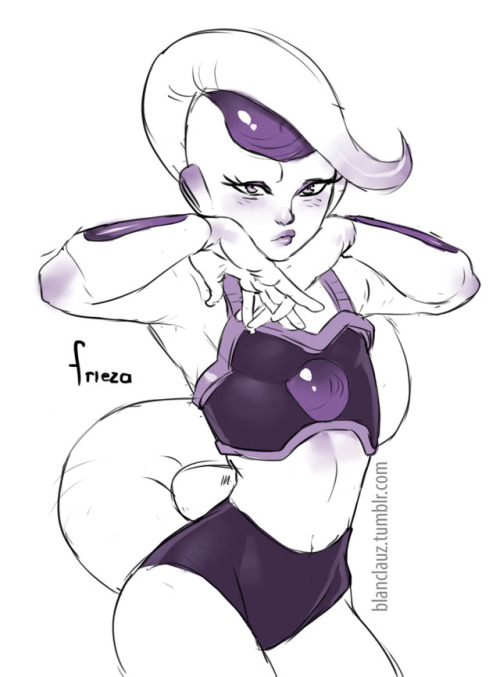 idk I just wanted to sketch a cute Frieza `\_(”/ )_/´