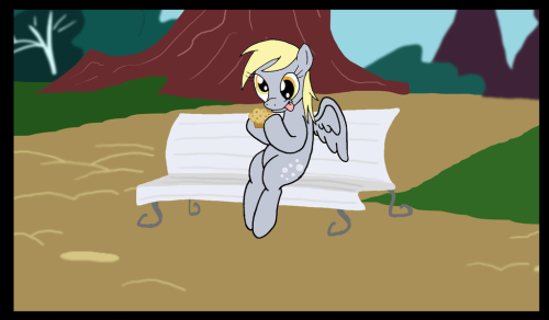 fisherpon:  My Muffin by ~DragonBlood6400  xD Aww, poor Derpy <3