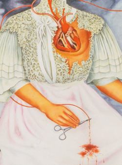 magrittee:Frida Kahlo - Las Dos Fridas (detail),