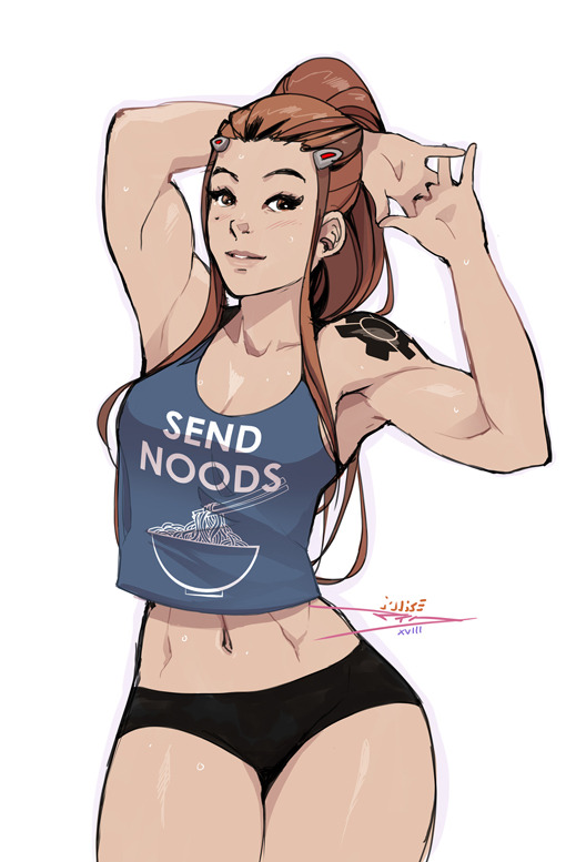 vashito:Brigitte x graphic tees~patreon . twitter