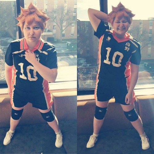 cinnamontobio:I may be small but I can jump!My Hinata cosplay is done and I am very happy with i