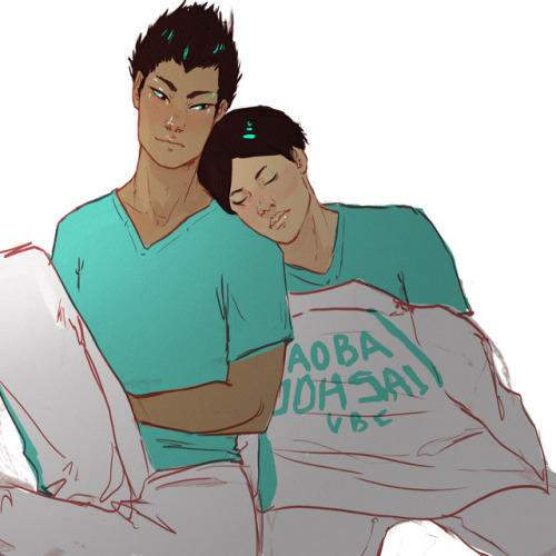 daisquatch:Napping Kunimi for the soul + handsome Yuutarou