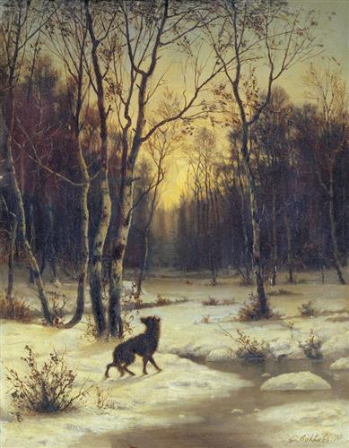 suonko:Winter Landscape - Efim Volkov #magic