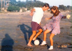  My parents playing soccer in Australia in