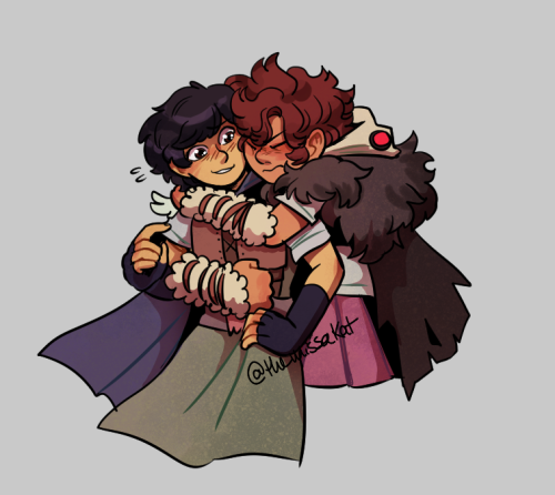 some mothmanne flavored marcanne hugs, in lieu of Reyna uploading the latest Moth mAnne chapter