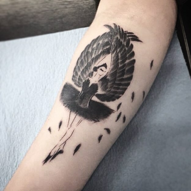 Swan tattoo • Spring tattoo