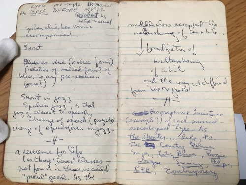 From Negroes as Cymbals to Blues People
Part of what is uniquely accessible by way of manuscripts and archives is early versions of work, and a window into the editorial process that led to the final product that is (more) widely available in the...