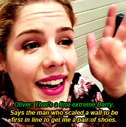 ohmygettingcrazy:    Team Flarrow Diaries: “Comic Books &amp; Pandas Shoes”