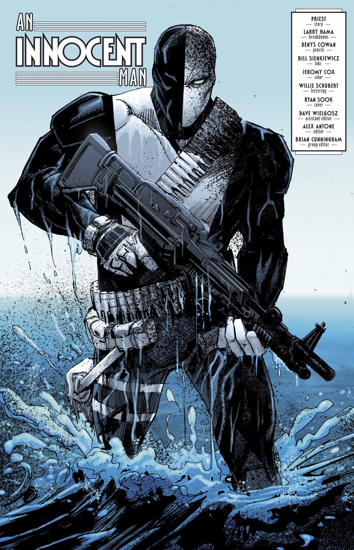 superheroes-or-whatever:Deathstroke (2016-) Annual #1 art by Denys Cowan &amp;