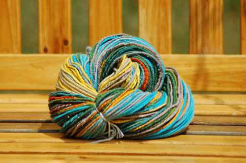 fatbottompurls:New yarn in the shop! I’m calling it Sunrise, after the Monet painting at the bottom.