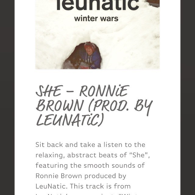 #NEWTRACK FROM @imronniebrown PRODUCED BY LEUNATIC ! LISTEN/STREAM THIS FUNKY ABSTRACT RAP TRACK NOW ON HIDDENUNIVERSITY.COM ! #hiddenuniversity #hiddenu #hiphop #underground #ronniebrown #newmusic #Leunatic #NY #newyork #independent #rap #winterwars...