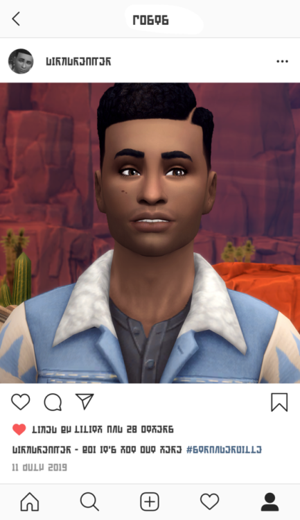 SIMLISH INSTAGRAM OVERLAYSA set of two Simlish Instagram overlays for your Sims, one story and one p