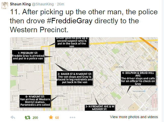 abbiehollowdays:    The Murder of Freddie Gray - Part 2(Part 1)   Batts does not