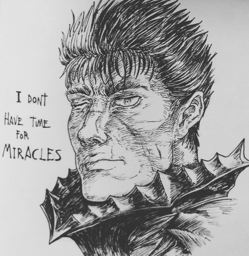 INKTOBER #4GUTSMy main man Guts don’t have time for any of that shit