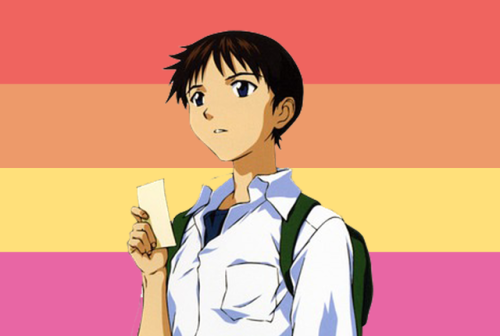 shinji ikari from evangelion deserves happiness!requested by @justprettygay