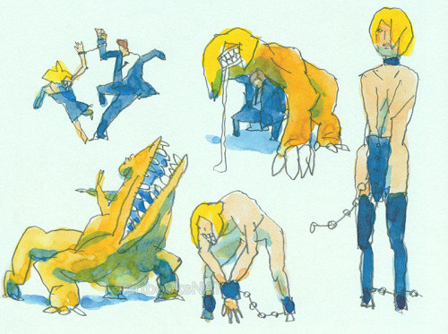 artbooksnat:Kemonozume (ケモノヅメ) character concept art illustrated by Masaaki Yuasa (湯浅政明) in Masaaki 