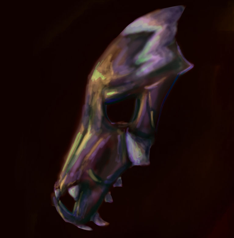 harmlessghost:  Pretty old stuff, as people would know from my dA. Masks and bones.