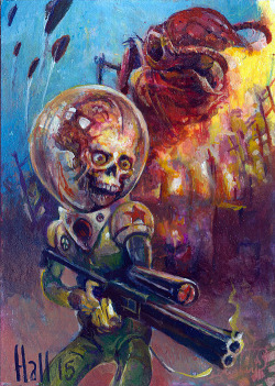 pixelated-nightmares:  Mars Attacks by charles-hall  