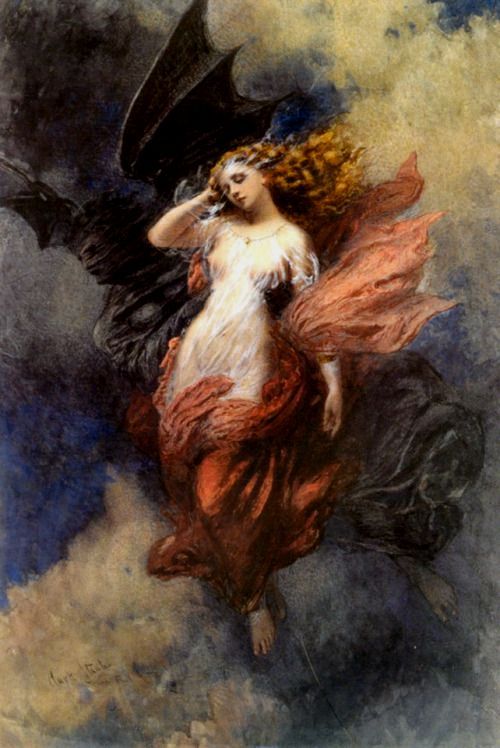 xxnocturnusxx:    Death and the Maiden - George Clark Stanton (1832 - 1894)   
