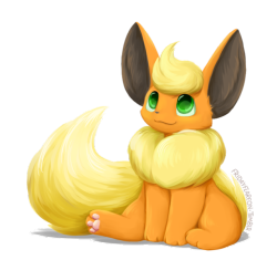 fridayflareon:lineless fire poof &lt;3