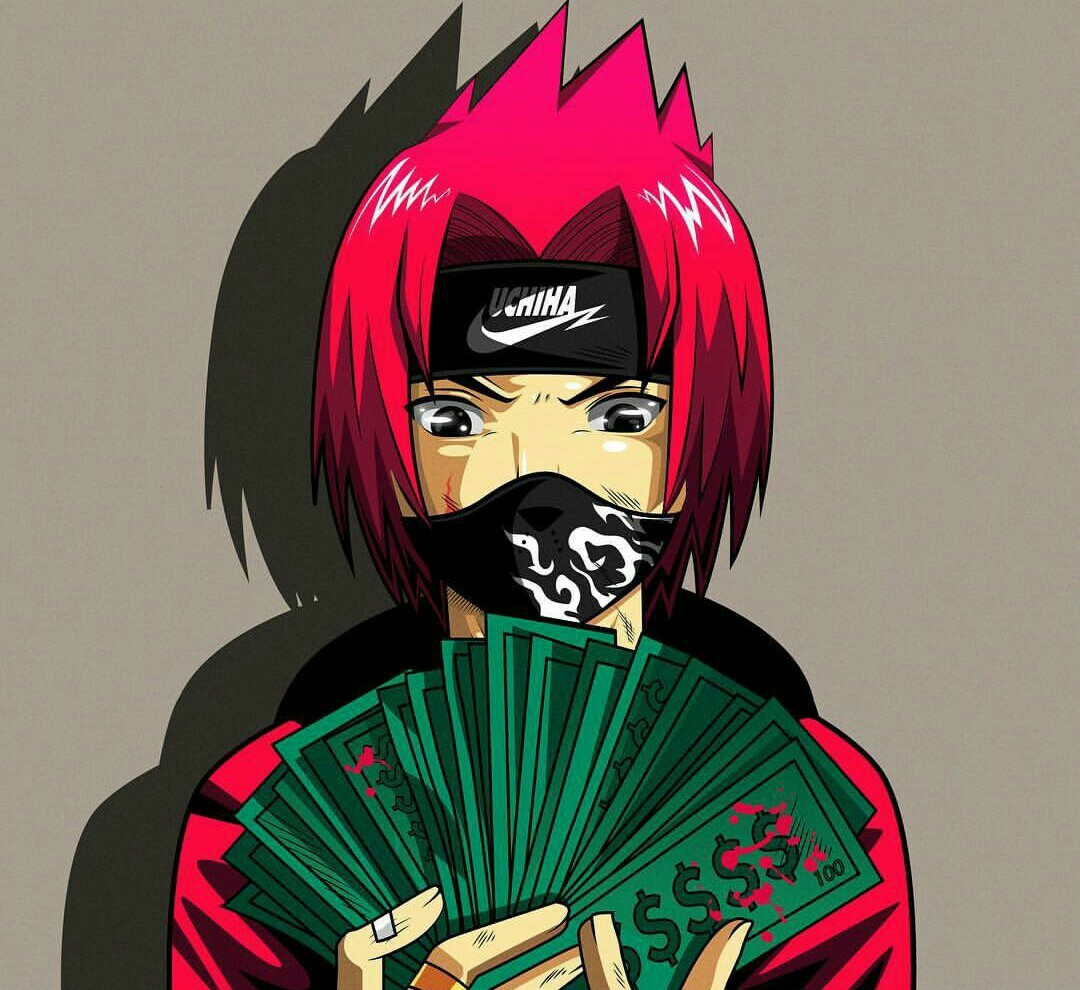 Tumblr — Sasuke Uchiha Money Jutsu “Cur$ed” by