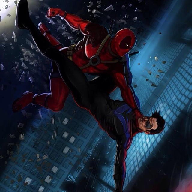 #deadpool #nightwing #marvel #marvelcomics #dccomics