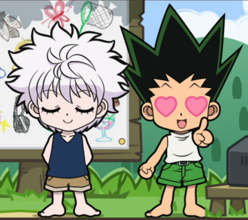 WAIT ONE MORE POST BECAUSE GON AND KILLUA JUST KISSED IN THIS HUNTERPEDIAhow am I not supposed to sh