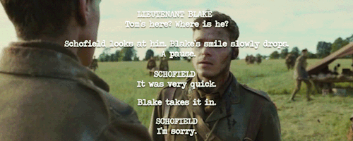 1917 (2019) Dir. Sam Mendes + Favorite Lines From 1917 Screenplay 