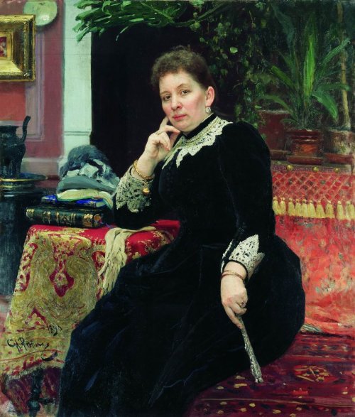 Портрет мецената Ольги Сергеевны Александровой-Хайнц, 1890, Илья Репин Portrait of the philanthropis