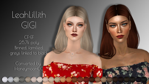 Five new  female hair’s retexture and recolorsClick name for view anglesLeahLillith Agatha (SFS / Me