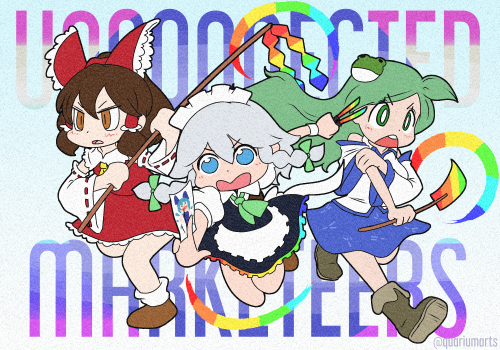 quariumarts:Touhou 18 but in the style of Karaagetarou!