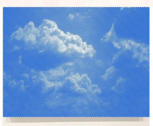 Polarized Cobalt Sky #JohnZoller Acrylic on Canvas 48 x 54 inches #blue #sky #painting #arte #artwor