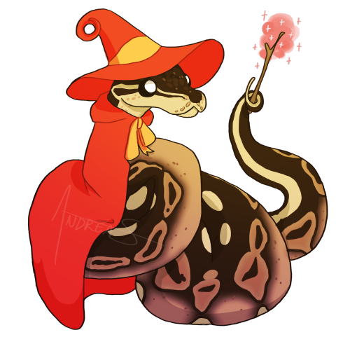 daftpatience:A sticker commission of Pancake for for @hyaenabee​!♥ Wizard Lizard stickers ♥