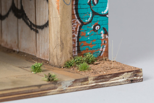 bobbycaputo:  Artist    Joshua Smith  Creates Miniature Worlds Mimicking the Grit and Grime of Urban Architecture  