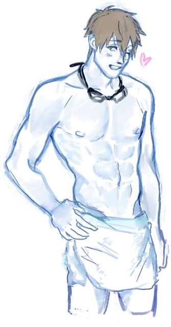 noooodontlook:  draws Makoto Tachibana at 2 am instead of sleeping