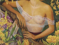 amoremiele:  kradhe:    “Portrait of Linda Christian” (Detail) Diego Rivera, 1947.    i looove this 