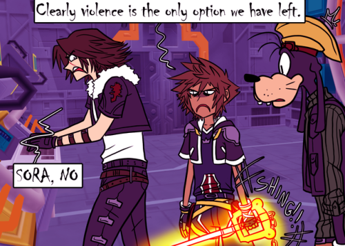 destiny-islanders: Who said that what you learn in math class won’t have any real-life applications? You might need it one day to make a joke about a video game where Squall Leonheart and Goofy say actual words to each other. (This joke hinges upon