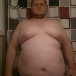 supergrissom:  panzerbjoern:  You know what? This is me. This is what I am. No posing. No cute angles. Just me. Me and my body. It has rolls. I have a big belly. I’m fat. And you know, that’s ok. I love myself for it. If you want to hurt me or shame