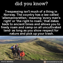 did-you-kno:  Trespassing isn’t much of