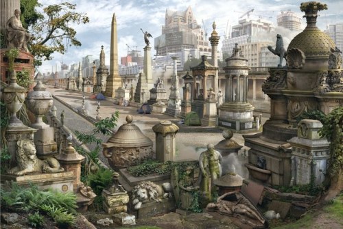 Emily Allchurch (click to enlarge)1. Ghost Towers (after Piranesi)2. Babel Britain (after Verhaecht)