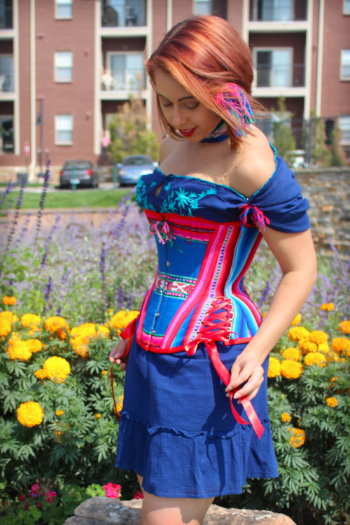 straitlaceddame: Corset: “The Sarape Ani” by Jill Hoverman, of ROMANTASY Exquisite Corsetry Photogra