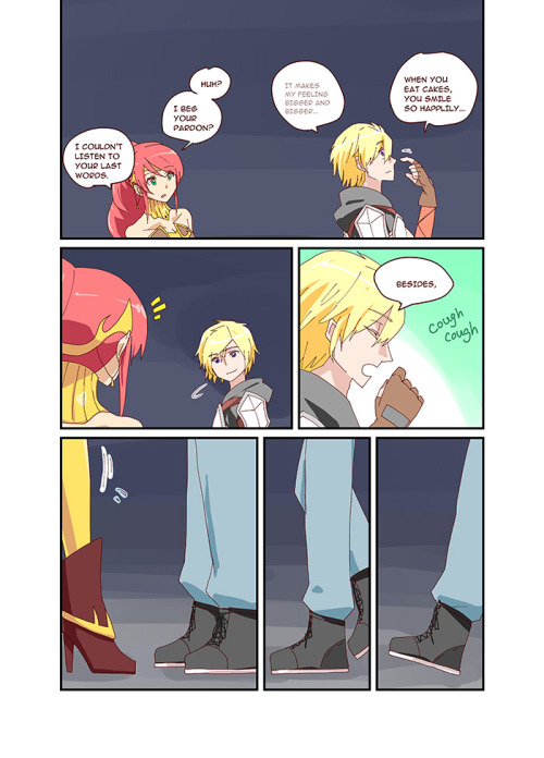 mete-g:  **********************if you can’t read this comic for my poor English, you can get better translations here or here.And you cant read left to right. Read right to left.**********************I just wanted to let Jaune say “I’m taller than