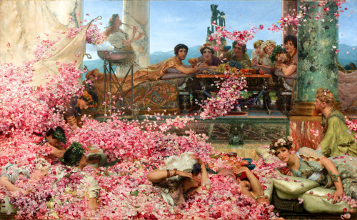 letheane:Sir Lawrence Alma-Tadema, ‘The Roses of Heliogabalus’ (& Details)