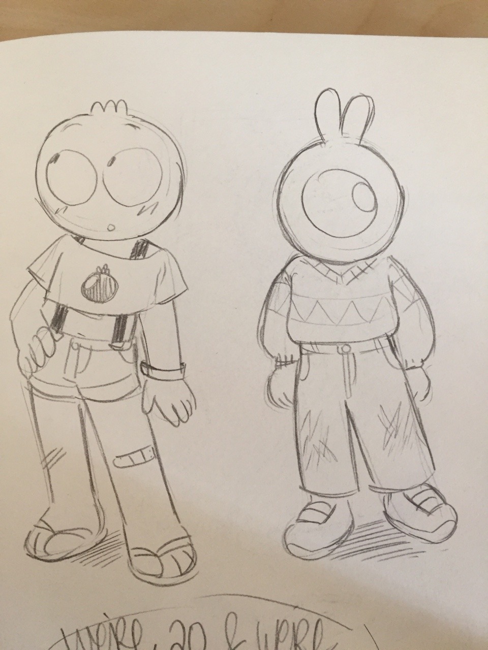 pics of some ocs ive started to like more and more Quat (left) and Pik (Right)