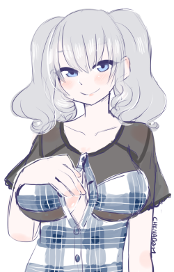 chinad011-art:kashima doodle based on the dress in this tweet