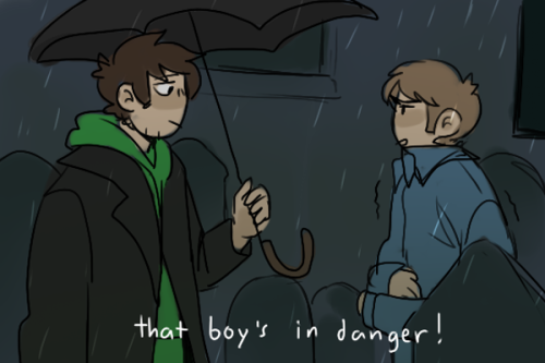 terrifyers: anon wanted more of my “monster in london” au and well… of course i had to redraw some s