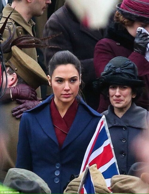 fyeahdc: New pictures of Gal Gadot as Diana Prince on the set of Wonder Woman in London