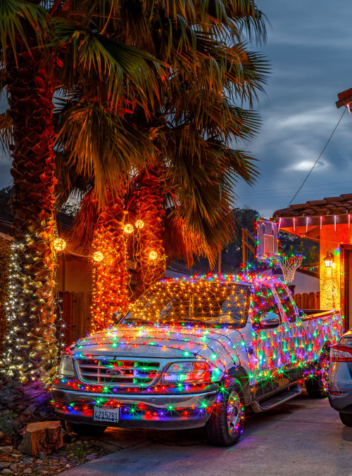 festive Christmas truck - Vacaville, CA