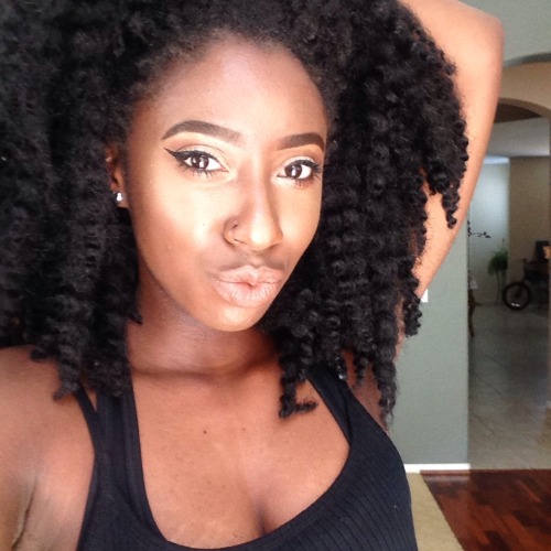 naturalblkgirlsrock:  Protective style; crochet  Ig: @halobennett Tumblr: @hayleymayy